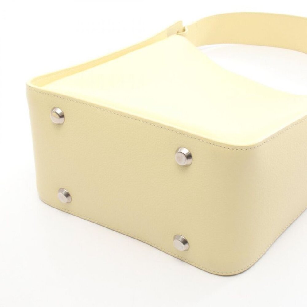 Balenciaga Tote Tour Small North South Pastel Yellow Leather - Picture 8 of 9